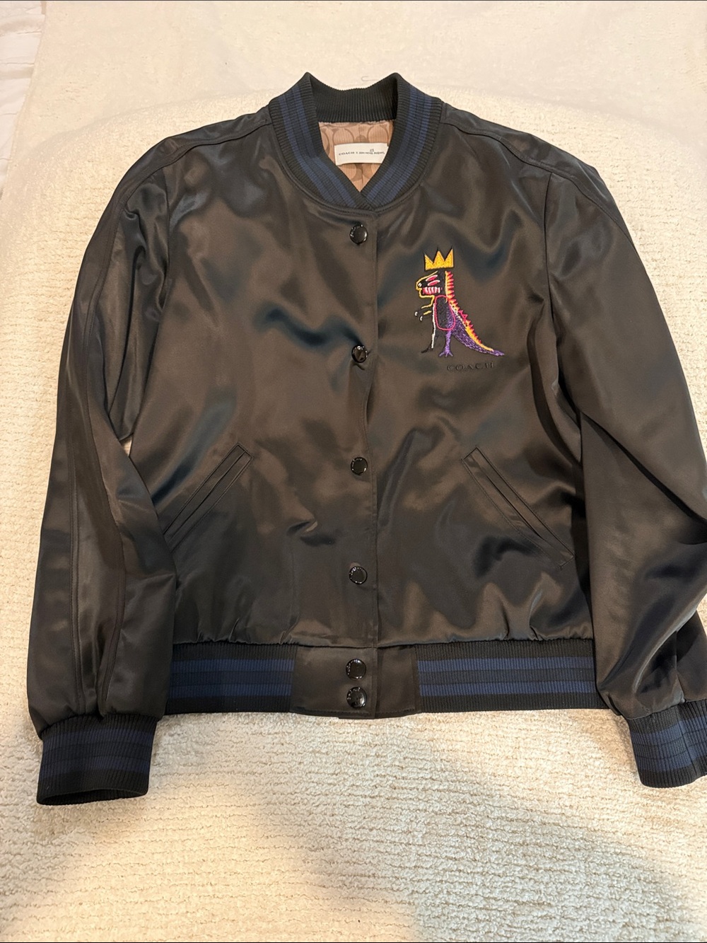 Coach x Jean-Michel Basquiat Rexy Bomber Jacket sz M